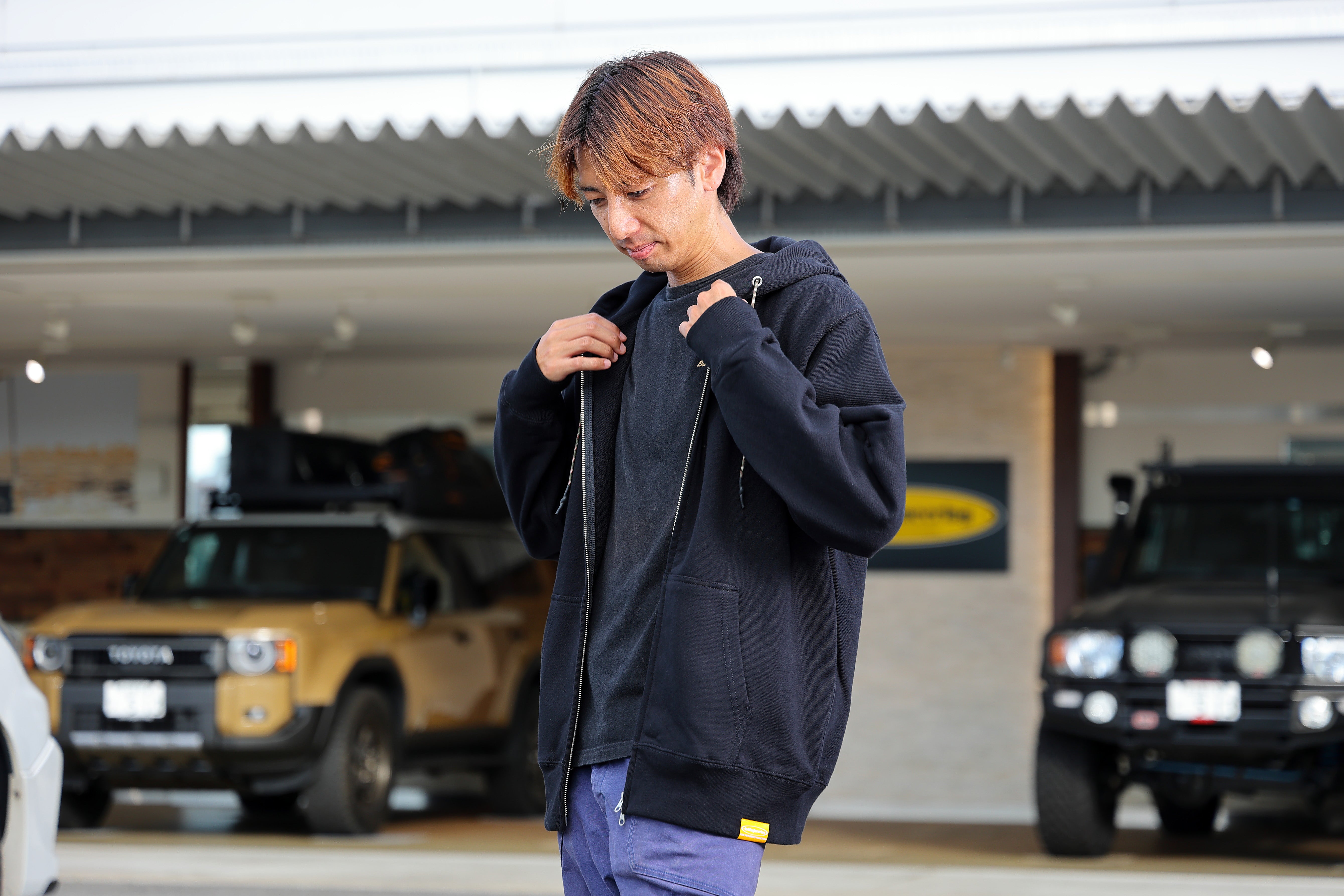 4x4esオリジナル FPFロゴジップアップフーディー(FOR PROGRESS